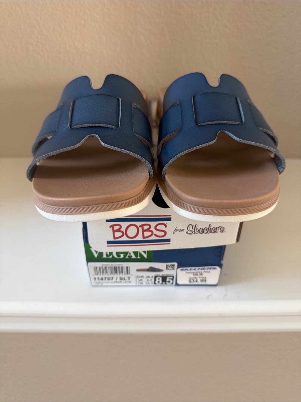 BOBS from Skechers Blue Slip-On Women’s Sandals